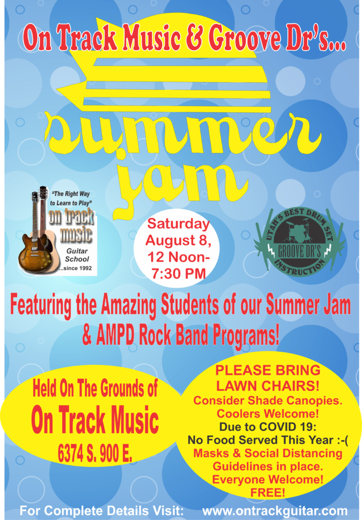 Summer Jam On Track Music Guitar SchoolGuitar Lessons Salt Lake